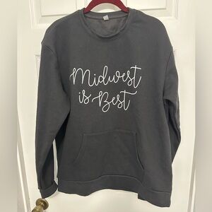Next Level Apparel “Midwest is Best” Sweatshirt